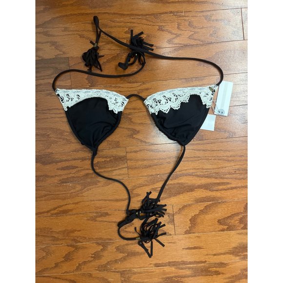 O’Neill XL Triangle Crochet‎ Fringe Bikini Top - Picture 6 of 10